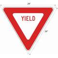 Lyle High Intensity Prismatic Recycled Aluminum Yield Sign, 24" H x 24" W