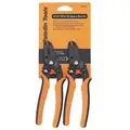 Wire Stripper: 0.25 mm to 0.81 mm /0.64 mm to 2.58 mm, 7"Overall Lg