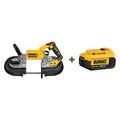 Dewalt Portable Band Saw: 44 7/8 in Blade Lg, 5 in x 4 3/4 in, 490, Brushless Motor, Bare Tool/Battery