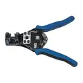 Klein Tools Katapult Wire Stripper/Cutter: 20 AWG to 8 AWG, 6-5/8"Overall Lg, Standard Cushion Grip, Cast Alloy