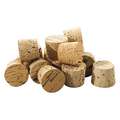 Natural Tapered Cork: 16 Trade Size, 1 3/32 in Bottom End Dia, 1 3/8 in Top End Dia, Tan, 60 PK