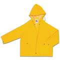 Rain Jacket W/ Hood Yellow X l Pvc/Polyester