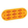 Imperial Yellow Oval Reflector Adhesive And 2 Hole Mount