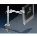 Hergo Flat Panel Desk Clamp Assembly: 7 in Extension, 9 in Overall Wd, 15 1/2 in Overall Dp