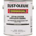 Rust-Oleum Enamel Paint: For Metal/Not for Use On Galvanized Steel, Black, 1 gal Size, Alkyd