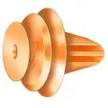 Vent & Radiator Retainer, 9.7 mm Dia., 35/64" L, Orange,15 PK
