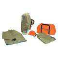 Salisbury 40.0 cal/sq cm Arc Flash Protection Clothing Kit, 4-HRC, Green, 3XL