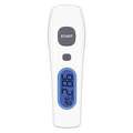 Non-Contact Infrared Thermometer, Gray/White, Forehead, 6.25" Length, SAE/Metric