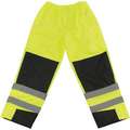 PIP High Visibility Pants, 100% Polyester, Lime/Yellow, Elastic Waist, Men's