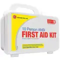 Genuine First Aid First Aid Kit, Kit, Plastic Case Material, Industrial, 10 People Served Per Kit