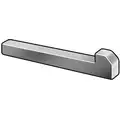 Machine Key: Tapered Gib Head, Tapered Gib End, Low Carbon Steel, Plain Finish, 1 1/2 in Lg