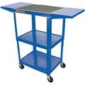 Luxor Adjustable Height Work Table, 18" Depth, 24" to 42" Height, 24" Width,300 lb. Load Capacity