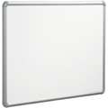 Balt Dry Erase Board: Wall Mounted, 48 in Dry Erase Ht, 72 in Dry Erase Wd, 1 in Dp, Silver, White, Steel