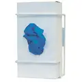 Bowman Mfg Co Glove Box Dispenser, White, Coated Wire, Holds: (1) Box, 5-43/64" Width