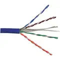 Carol Unshielded Category Cable, Jacket Color: Blue, Number of Conductor Pairs: 4, 1000 ft. Length
