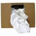 Imperial Multi-Purpose White Recycled Rags, Cotton Knit, 1 Pk of 75, 10 lb. Box