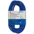 Imperial 25 ft., Heavy Duty All-Weather Extension Cord, 125 V, 16/3, Blue