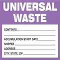 Universal Waste DOT Handling Label, Paper, Height: 6", Width: 6"