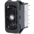Eaton Rocker Switch, Contact Form: DPDT, Number of Connections: 10, Terminals: 0.250" Quick Connect Tab