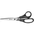 Scissors, Multipurpose, Straight, Ambidextrous, Stainless Steel, Length of Cut: 3-3/16"