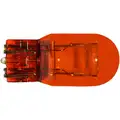 Glass Wedge Mini Bulb, Trade Number 7444A, 21 Watts, T6-1/2, Amber, 12 V