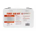 Genuine First Aid First Aid Kit, Kit, Metal Case Material, Industrial, 10 People Served Per Kit
