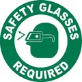 Anti-Slip Floor Sign, Sign Format Other Format, Safety Glasses Required, Sign Header No Header