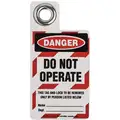 Danger Tag, Vinyl, Do Not Operate This Tag And Lock To Be Removed Only By Person Listed Below