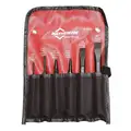 Mayhew Punch and Chisel Set: 6 Pieces, Cold Chisel, Center Punch/Pin Punch/Solid Punch, Bag