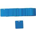 Brady Aluminum Blank Tags; 1-1/2" H x 1-1/2" W, Blue