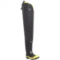 Lacrosse Hip Wader: Defined Heel/Electrical Hazard (EH)/Oil-Resistant Sole/Steel Toe/Waterproof, Black, 1 PR