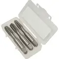 Three Piece Tap Kit, Tap Thread Size M10-1.50, High Speed Steel, Bright (Uncoated)