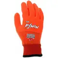 MCR Safety Cold Protection Gloves, Acrylic Lining, Elastic Cuff, Hi-Visibility Orange, M, PR 1
