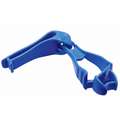 Ergodyne Glove Holder Clip: Plastic, Plastic, 6 in Lg, 0.5 in Max Clip Opening, Ergodyne Squids 3405, Blue