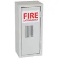 Fire Extinguisher Cabinet, 17 15/16" Height, 8 1/16" Width, 6 1/8" Depth, 5 lb Capacity