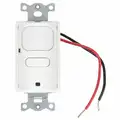 Motion Sensor: Hard Wired, Wall Switch Box, 120 V AC/277 V AC, White