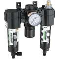 Filter/Regulator/Lubricator, 1/4" NPT, 5 to 150 psi Adjustment Range - Air Treatment
