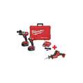 M18, Cordless Combination Kit, 18V DC Voltage, Number of Tools 3