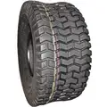 Hi-Run Lawn/Garden Tire: 15x6-6, 2 Ply, Rubber, Tread Pattern Turf II