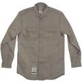Carhartt Gray Flame-Resistant Collared Shirt, Size: LT, Fits Chest Size: 42" to 44", 8.6 cal./cm2 ATPV Rating
