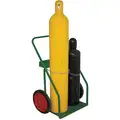 Welding Cylinder Truck,Continuous Frame Flow-Back, 400 lb., Cylinder Capacity 2, 42" H X 21"W