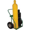 Welding Cylinder Truck,Continuous Frame Flow-Back, 780 lb., Cylinder Capacity 2, 42" H X 27"W