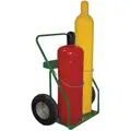 Welding Cylinder Truck,Continuous Frame Flow-Back, 780 lb., Cylinder Capacity 2, 44" H X 35"W