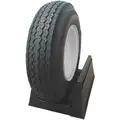 Hi-Run Trailer Tire: 4.80-8 & 8X3.75 5-4.5, 4 Ply, Rubber/Steel, Tread Pattern SU01