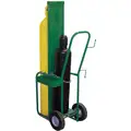 Welding Cylinder Truck,Continuous Frame Flow-Back, 400 lb., Cylinder Capacity 2, 62" H X 19"W