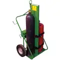 Welding Cylinder Truck,Continuous Frame, 780 lb., Cylinder Capacity 2, 62" H X 35"W