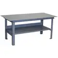 Fixed Height Work Table, Steel, 36" Depth, 34" Height, 72" Width,12,000 lb. Load Capacity