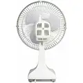 Air King 9" Compact Fan, Oscillating, 120 VAC, Number of Speeds 2