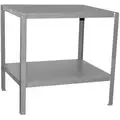 Fixed Height Work Table, Steel, 30" Depth, 30" Height, 36" Width, 2,000 lb Load Capacity