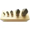 Countersink Set, Number of Pieces 5, High Speed Steel, Bright (Uncoated)